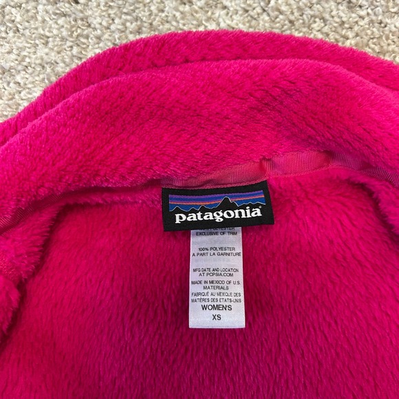 Patagonia Fleece Polartec Vest Women Size XS Pink Full Zip Outdoor Polyester - Picture 7 of 8